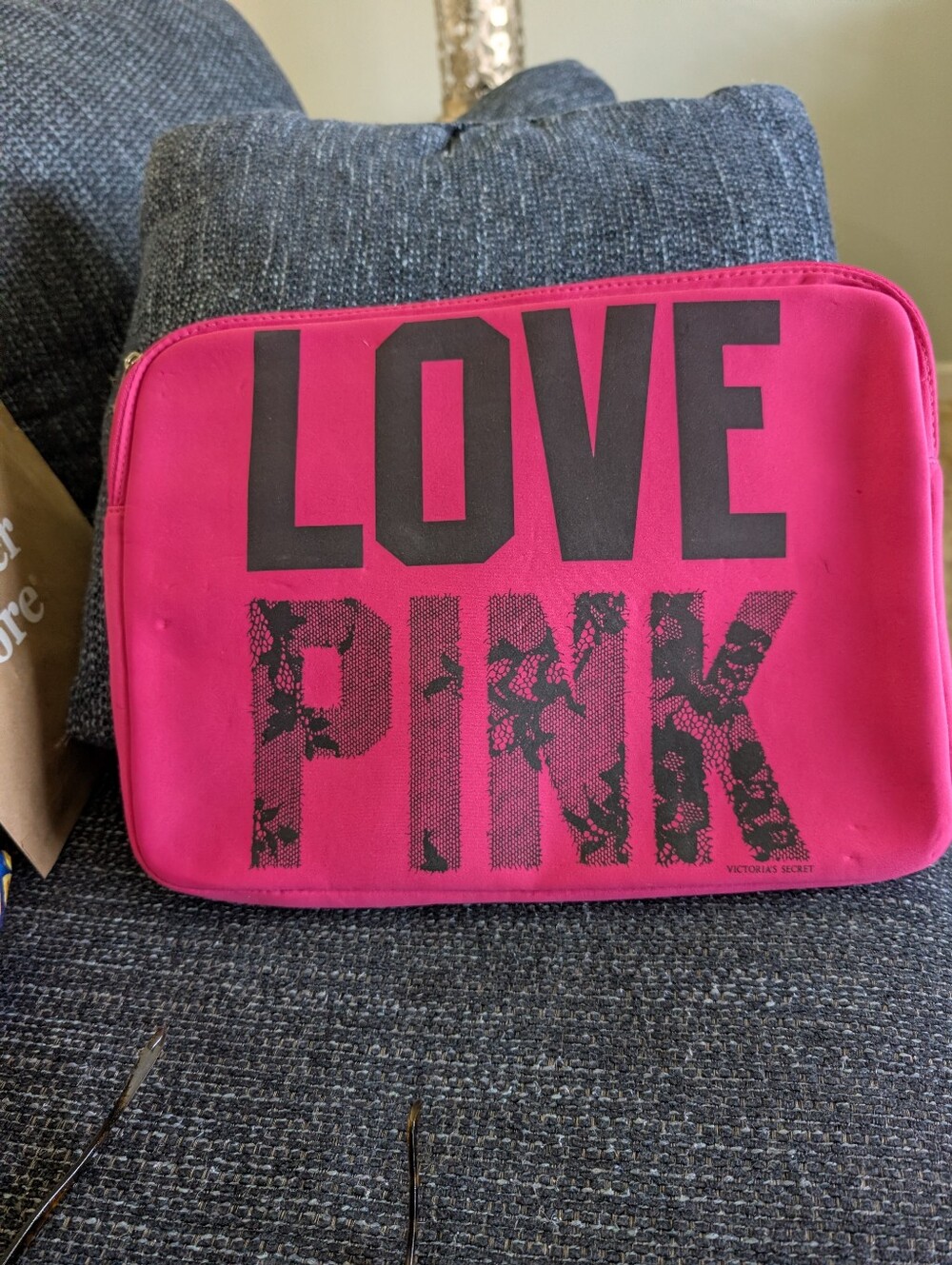 Victoria's Secret LOVE PINK Hot Pink Laptop Bag